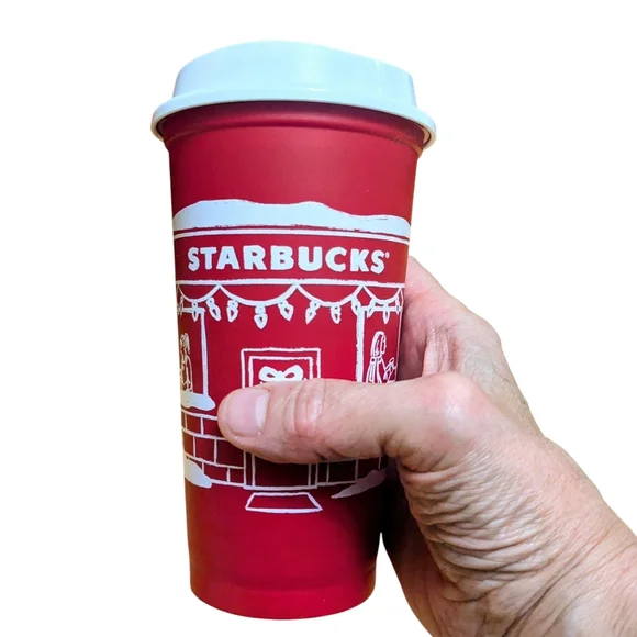 Starbucks 25 Anniversary Red Holiday Cup Brand New! - Picture 3 of 12